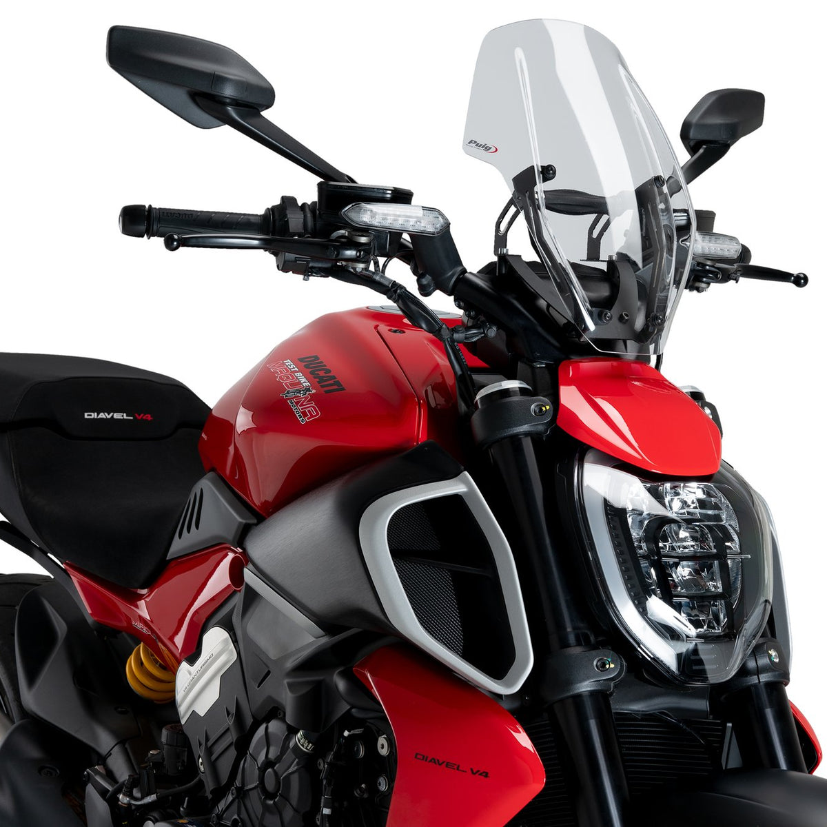 Puig Windscherm New Generation Regula. Ducati Diavel V4 transparant