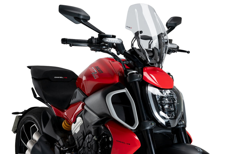 Puig Windscherm New Generation Regula. Ducati Diavel V4 transparant