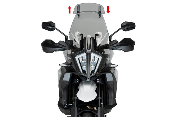 Puig Touring Windscreen with Visor KTM 890 Smt (2024 and later) smoke