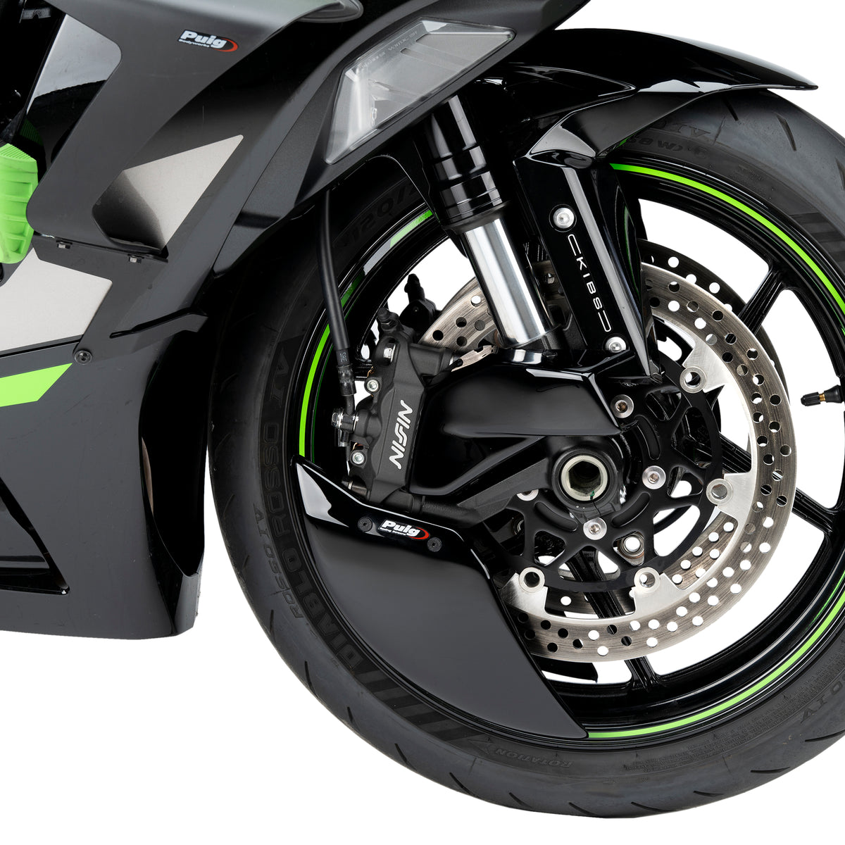 Puig Remkoeler Kawasaki ZX-6R (2024 en later) zwart