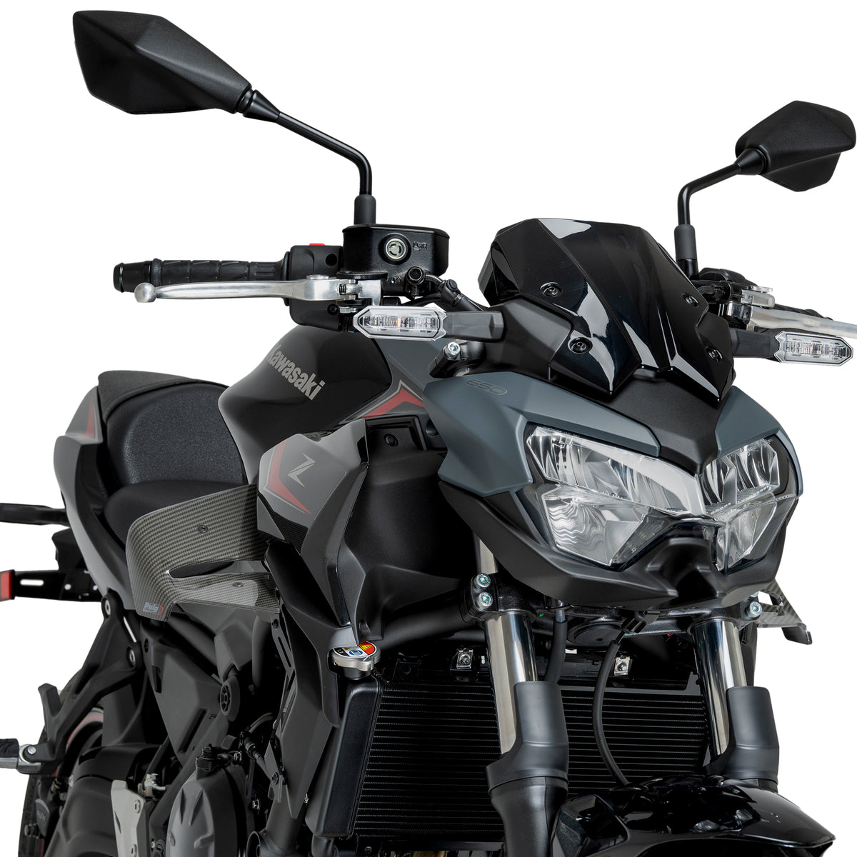 Puig Spoilers D12 Kawasaki Z650 (2020-2025) carbonlook