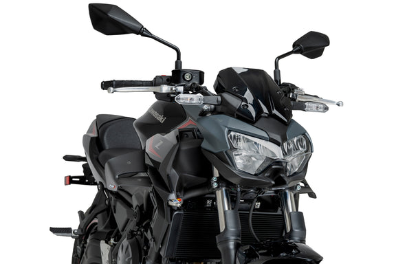 Puig Spoilers D12 Kawasaki Z650 (2020-2025) mat zwart