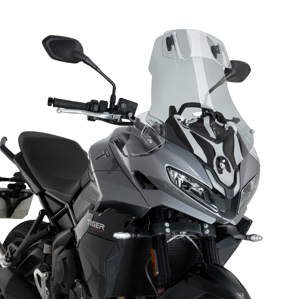 Puig Windscherm Tou met vizier Triumph Tiger Sport (2025 en later) smoke