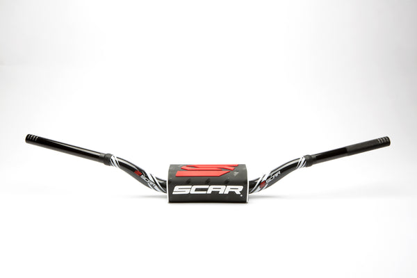 Scar O² Stuur Ø28,6 mm laag mini Stuur zwart