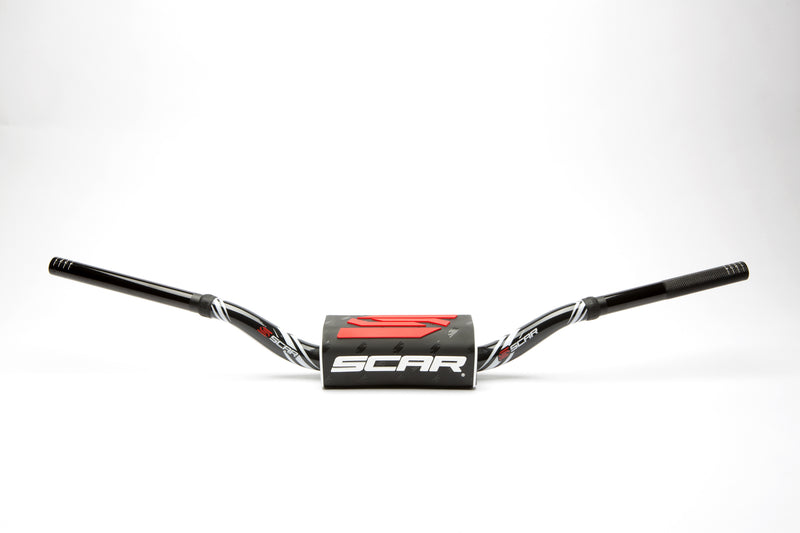 Scar O² Stuur Ø28,6 mm laag mini Stuur zwart