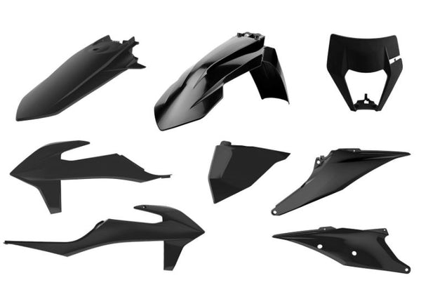 Polisport Plasticset Zwart KTM 150 EXC TPI/250 EXC TPI 2020-2023