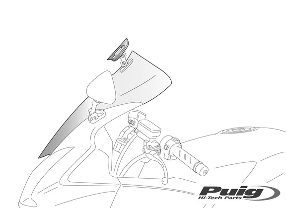 Puig Windscherm Touring Con vizier KTM 1290 Super Duke GT smoke