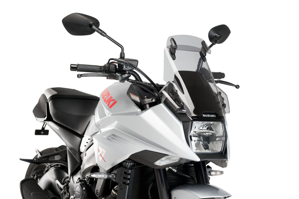 Puig Windscherm Touring met vizier Suzuki Katana (2019 en later) smoke
