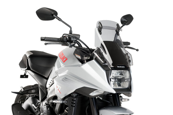 Puig Windscherm Touring met vizier Suzuki Katana (2019 en later) smoke
