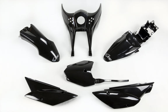 UFO Plasticset Zwart KAWASAKI KLX110 2010-2024