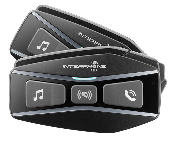 Interphone U-COM 16 Mesh Intercom Duo Pack – Bluetooth Communication System Motorcycle