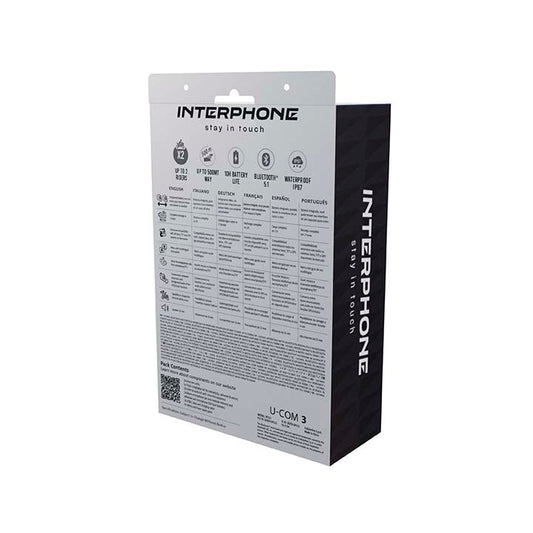 Interphone U-COM 6R Bluetooth 5.2 Intercom Motor – Communicatiesysteem