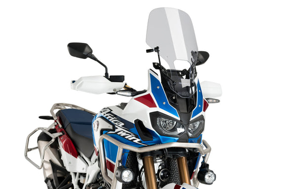 Puig Windscherm Touring + Mem CRF1000L Africa Twin (2016-2019) donker smoke