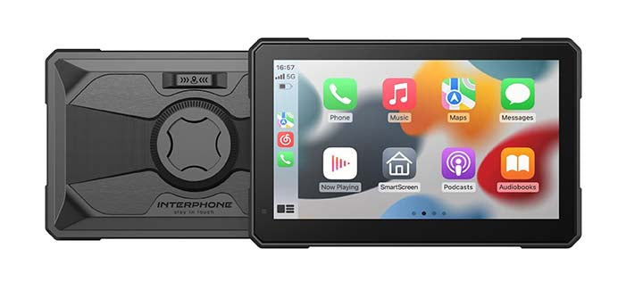 Interphone SYNC 70 CarPlay & Android Auto Display Motor – 7" Touchscreen