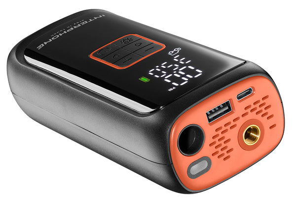 Interphone Smart Air Pump 4000 mAh – Cordless Tire Inflator Motorcycle, Car & Bicycle
