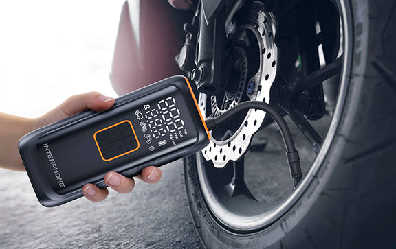 Interphone Smart Air Pump 4000 mAh – Draadloze Bandenpomp Motor, Auto & Fiets