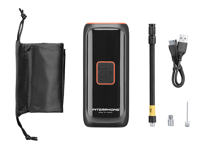 Interphone Smart Air Pump 4000 mAh – Draadloze Bandenpomp Motor, Auto & Fiets