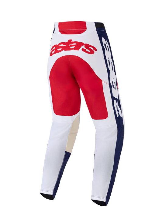 Alpinestars Racer Riway Weiß/Blau/Rot Motocross-Hose