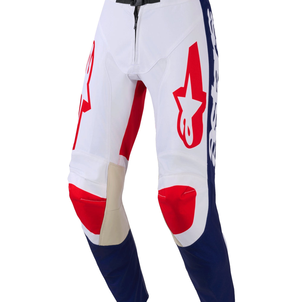 Alpinestars Racer Riway Weiß/Blau/Rot Motocross-Hose