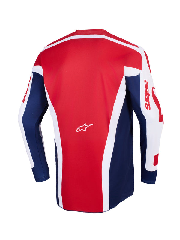 Alpinestars Racer Riway Weiß/Blau/Rot Cross-Trikot