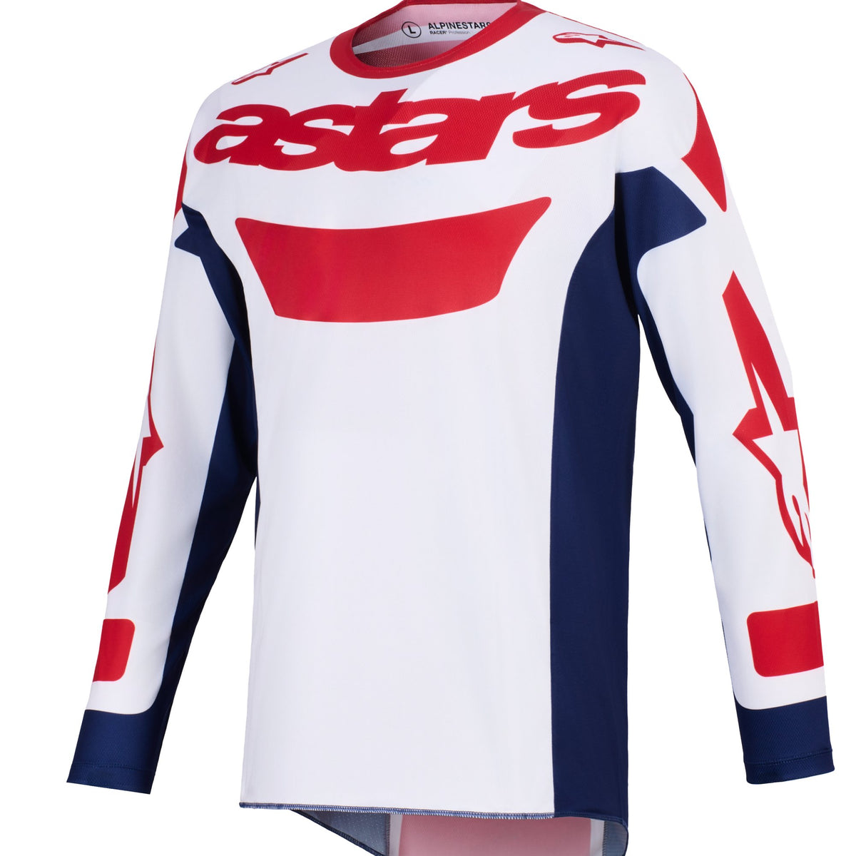 Alpinestars Racer Riway Weiß/Blau/Rot Cross-Trikot