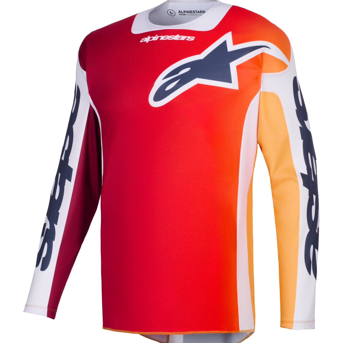 Alpinestars Racer Portl Rot/Grau/Dunkelgrau Cross-Trikot