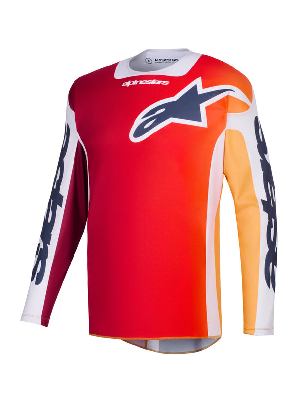 Alpinestars Racer Portl Rood/Grijs/Donker Grijs Crossshirt