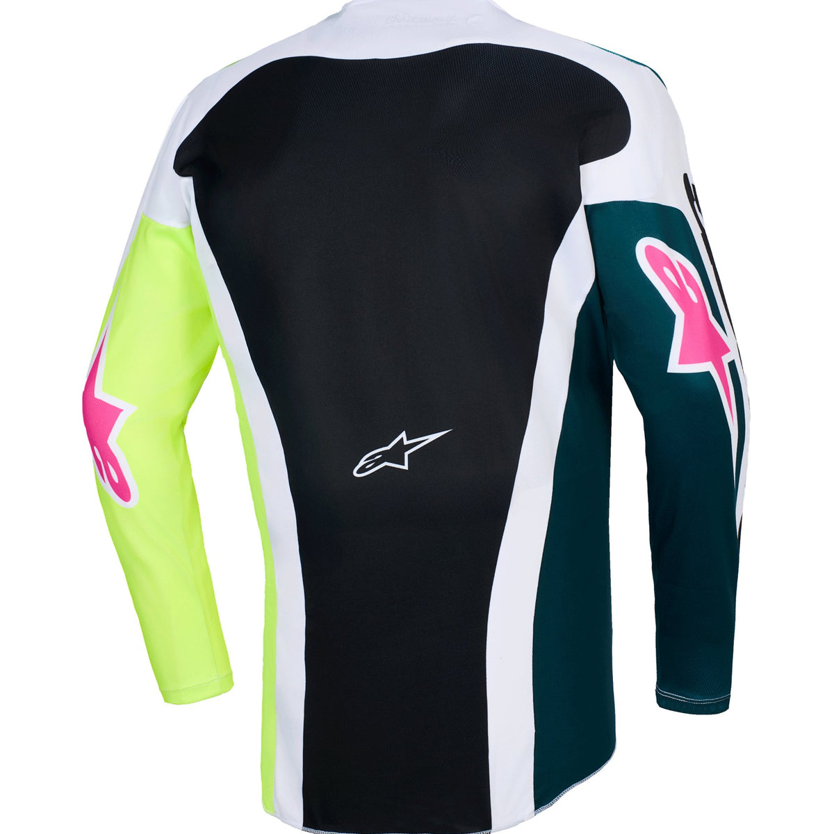 Alpinestars Racer Portl Groen/Wit/Zwart Crossshirt