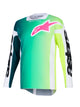 Alpinestars Racer Portl Groen/Wit/Zwart Crossshirt