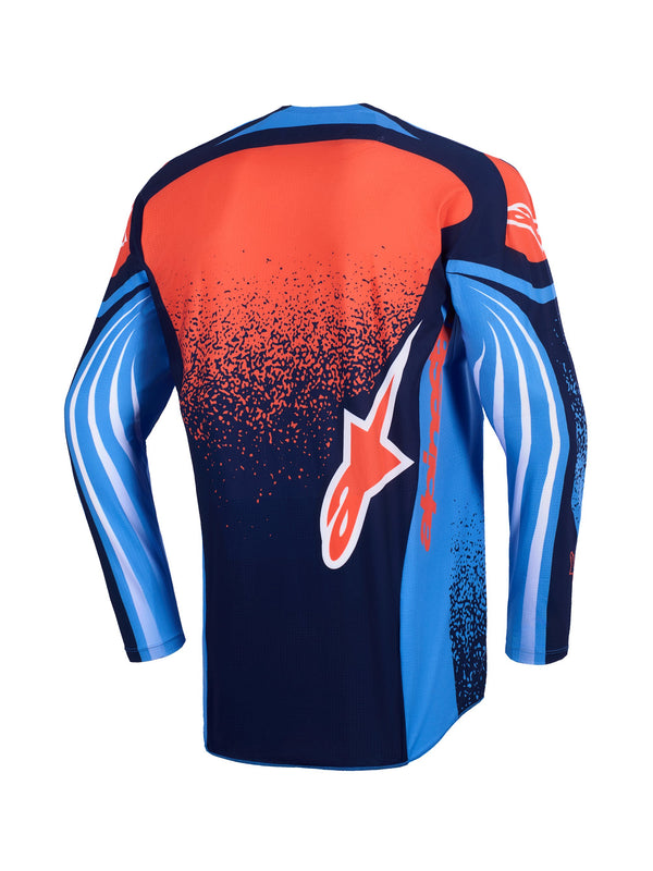 Alpinestars Techstar Nomur Navy/Oranje/UCLA Blauw Crossshirt