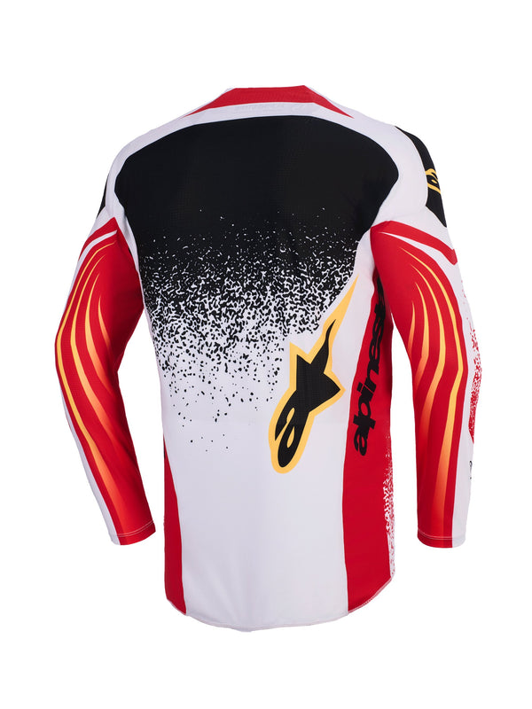 Alpinestars Techstar Nomur Grau/Rot/Schwarz Motocross-Trikot