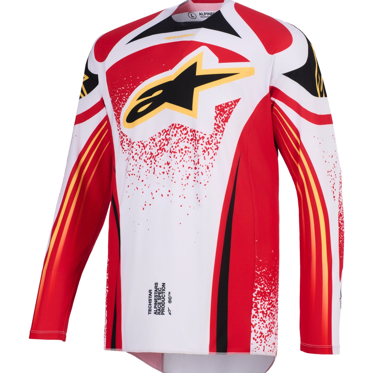 Alpinestars Techstar Nomur Grijs/Rood/Zwart Crossshirt