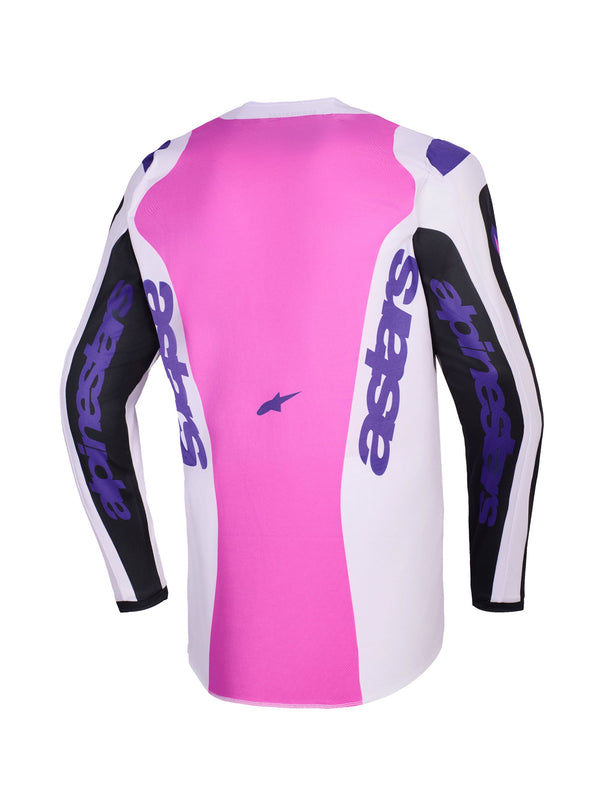 Alpinestars Fluid Grid Schwarz/Grau/Violett Cross-Trikot
