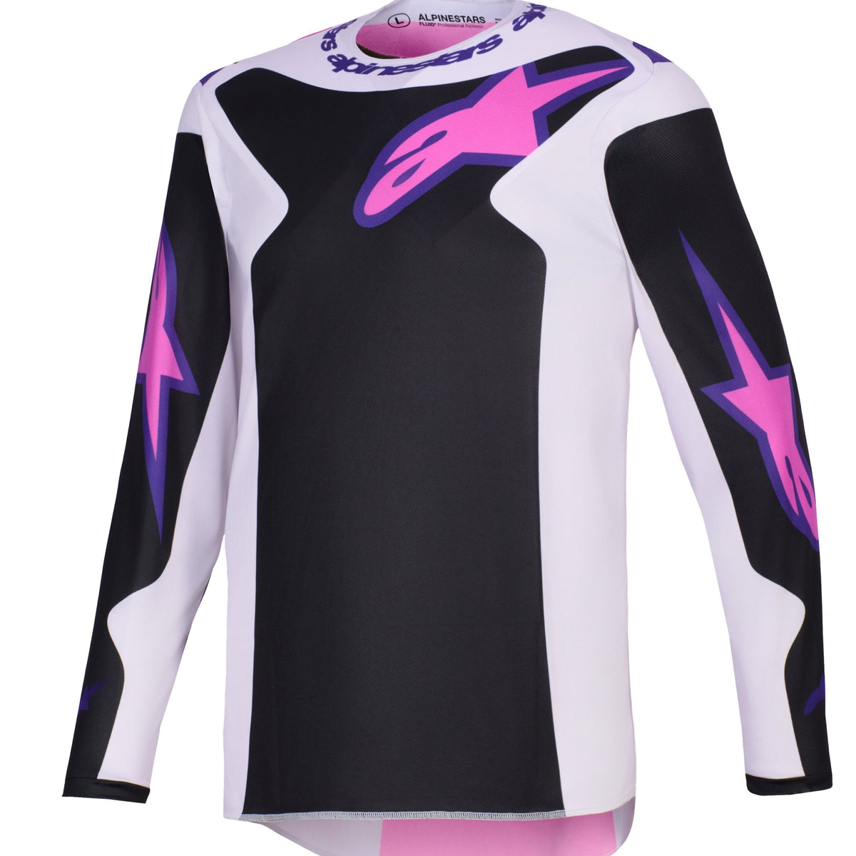 Alpinestars Fluid Grid Schwarz/Grau/Violett Cross-Trikot