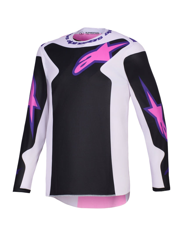 Alpinestars Fluid Grid Schwarz/Grau/Violett Cross-Trikot