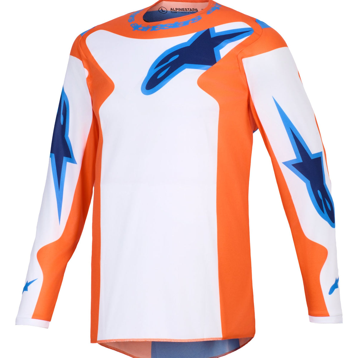 Alpinestars Fluid Grid Oranje/UCLA Blauw Crossshirt
