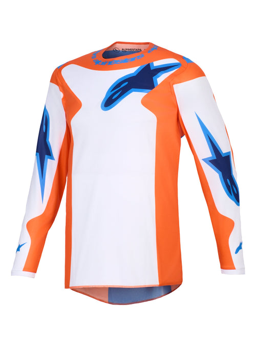 Alpinestars Fluid Grid Oranje/UCLA Blauw Crossshirt