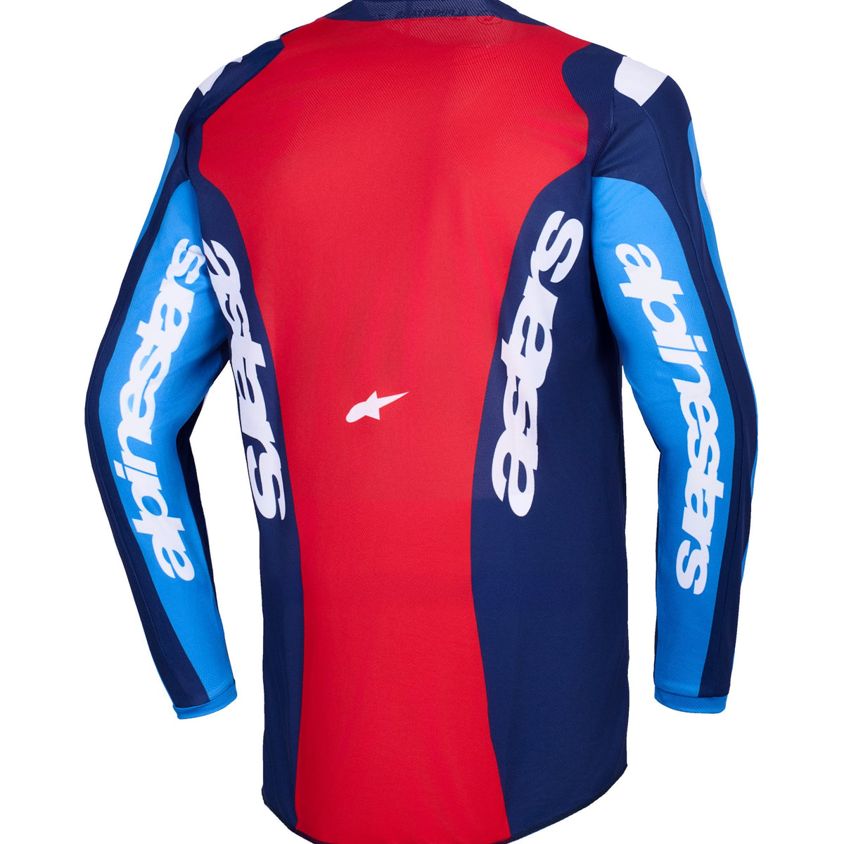 Alpinestars Fluid Grid Blau/Rot Cross-Shirt