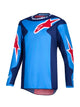Alpinestars Fluid Grid Blauw/Rood Crossshirt
