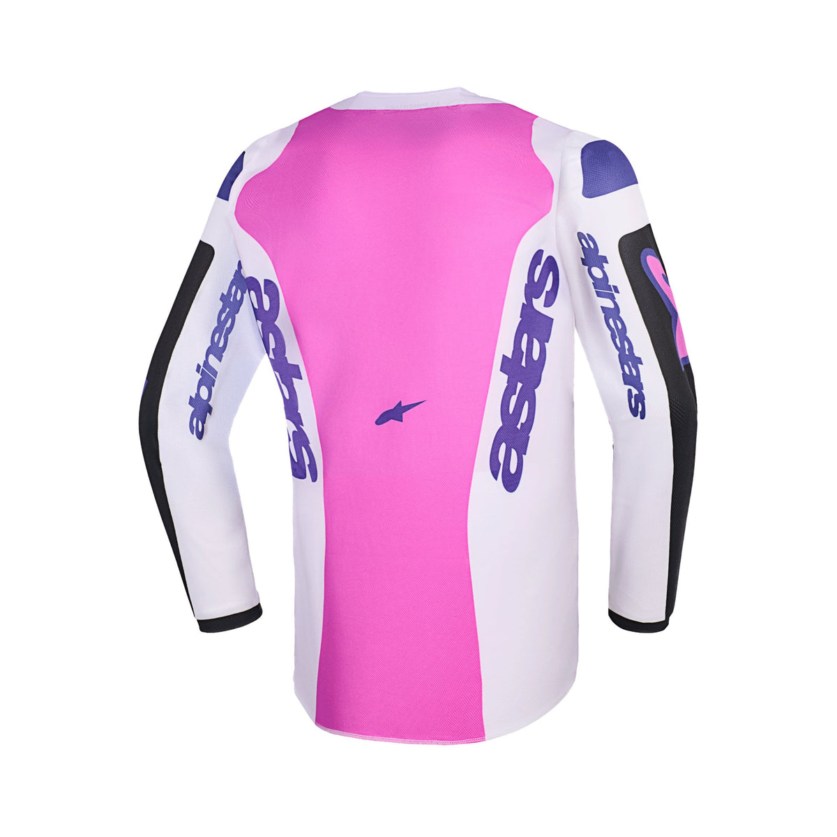 Alpinestars Youth Fluid Grid Zwart/Grijs/Paars Crossshirt