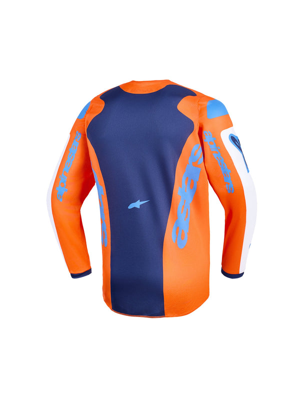 Alpinestars Youth Fluid Grid Orange/UCLA Blue Cross-Trikot