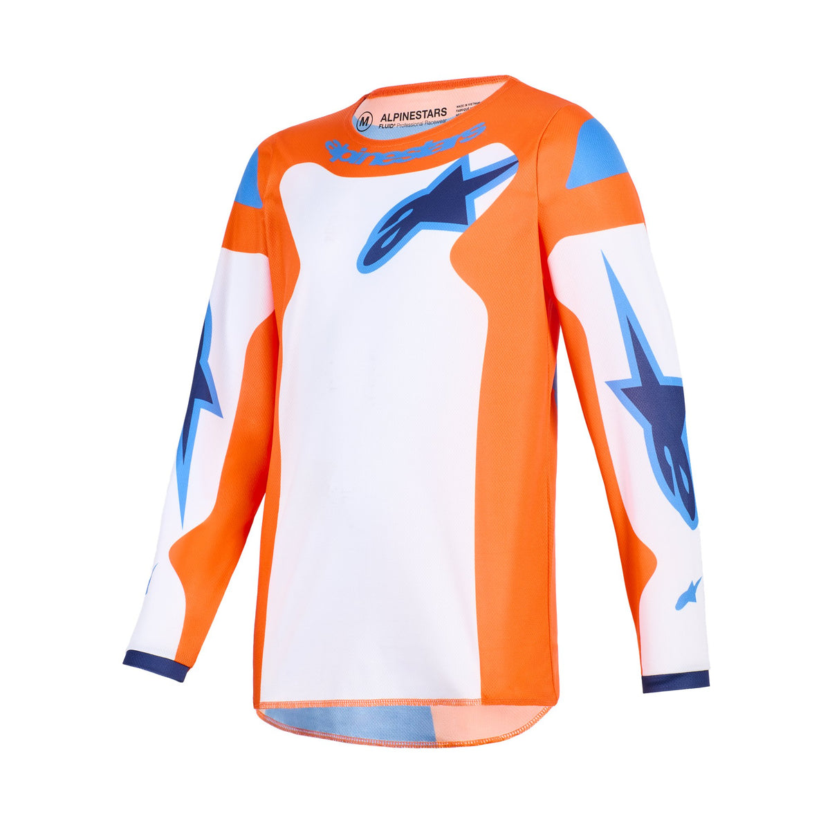Alpinestars Youth Fluid Grid Orange/UCLA Blue Cross-Trikot