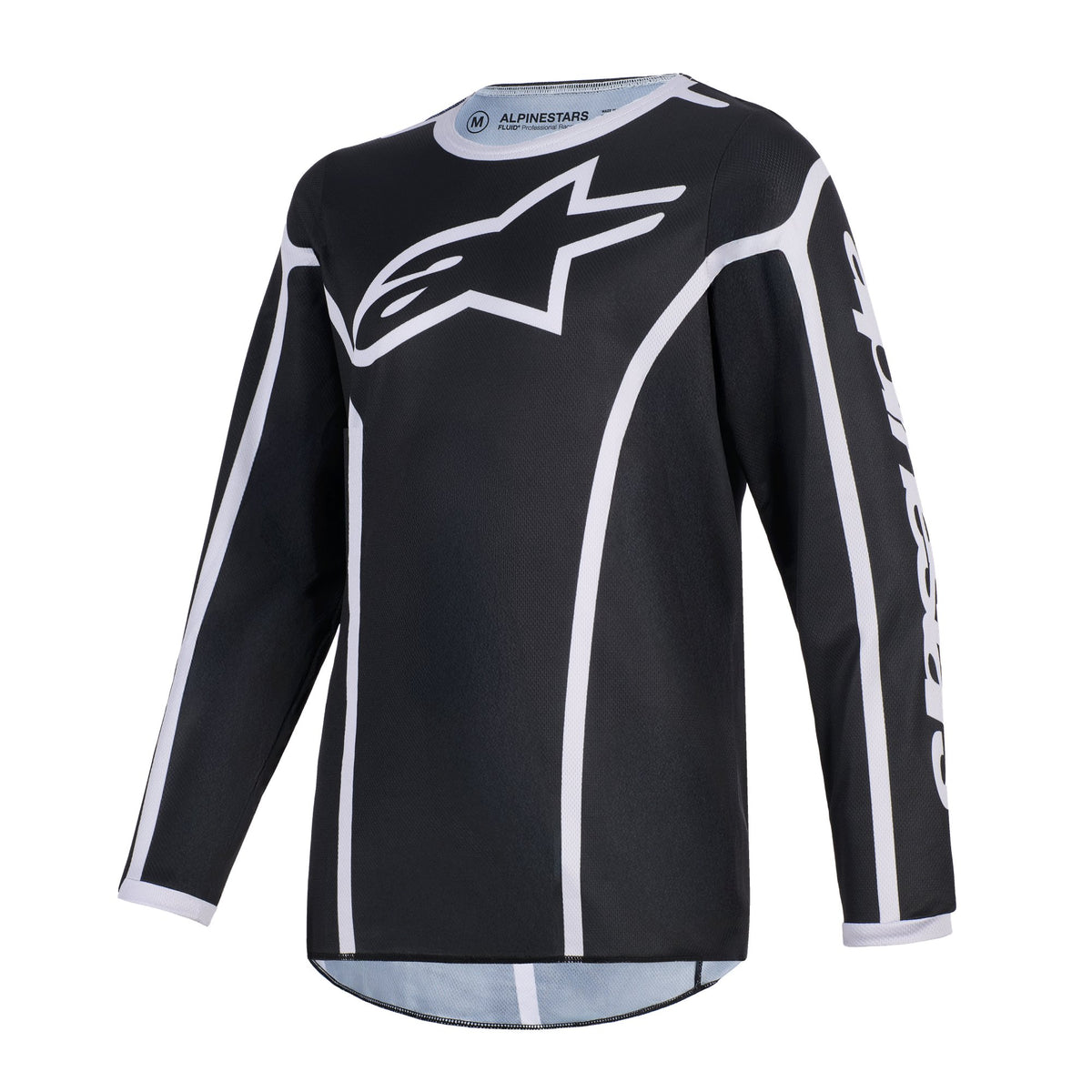 Alpinestars Youth Fluid Apex Schwarz/Grau Cross-Trikot