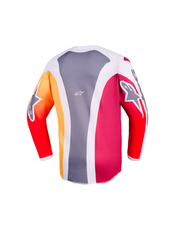 Alpinestars Youth Fluid Portl Rot/Grau Cross-Trikot