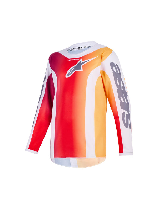 Alpinestars Youth Fluid Portl Rot/Grau Cross-Trikot