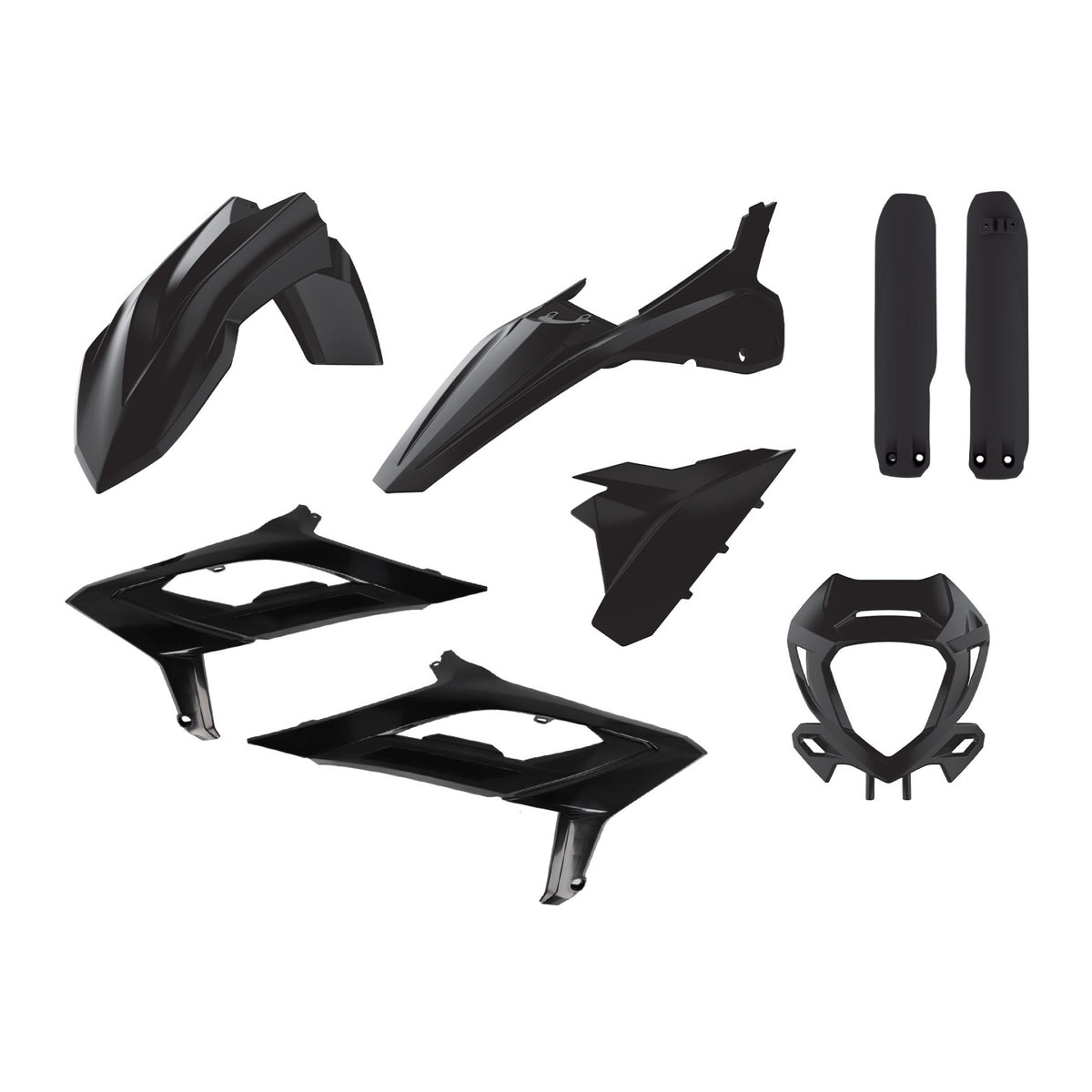 Polisport Plasticset Zwart BETA RR125 2T/RR200 2023-2024