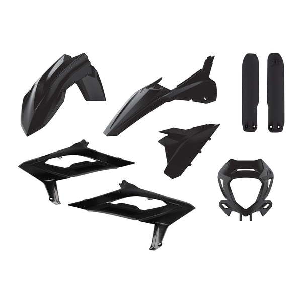 Polisport Kunststoffset Schwarz Beta RR125 2T/RR200 2023-2024