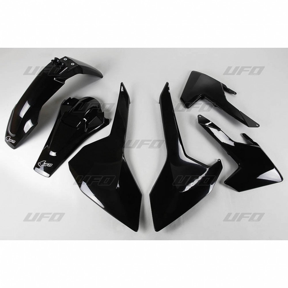 UFO Plasticset Zwart HUSQVARNA FE250/FE350