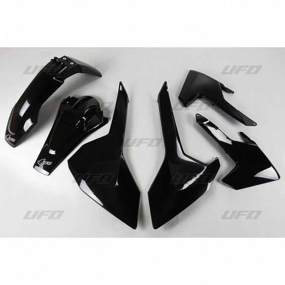 UFO Plasticset Zwart HUSQVARNA FE250/FE350