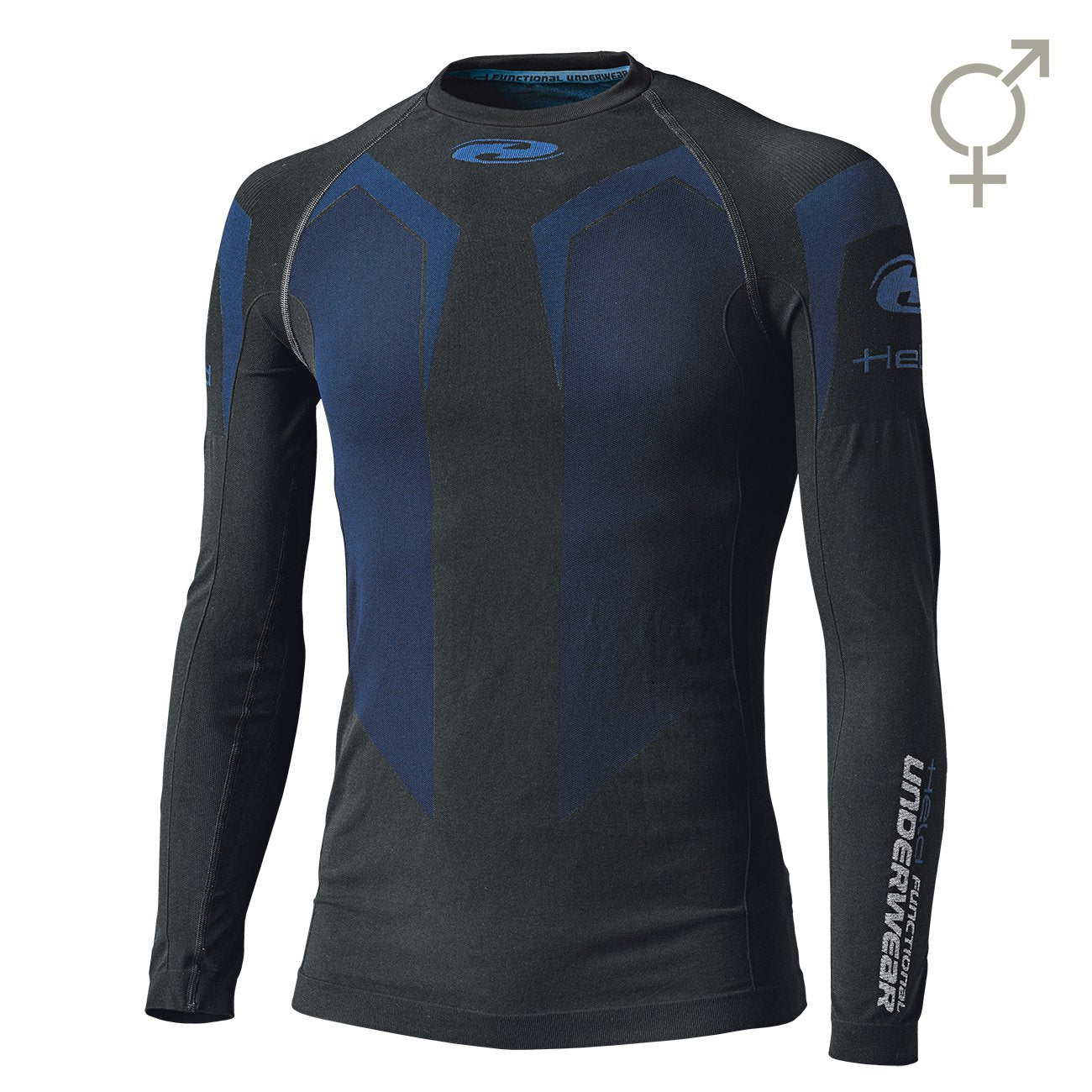 Held 3D Skin Cool Functioneel Shirt Lange Mouw Zwart Blauw